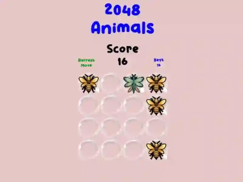 Logħba 2048 Animals onlajn