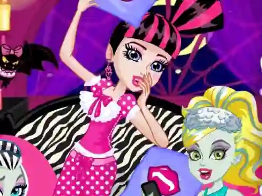 Logħba Monster Slumber Party Funny Faces onlajn
