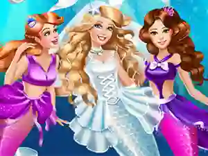 Logħba Mermaid Doll Wedding onlajn
