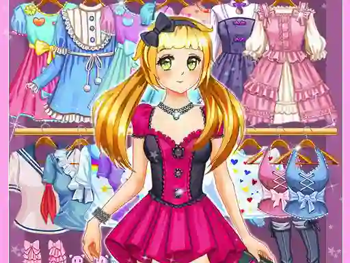 Logħba Anime Kawaii Dress Up onlajn