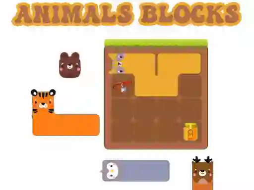 Logħba Animals Blocks onlajn