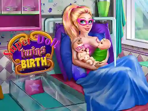 Logħba Super Doll Twins Birth onlajn