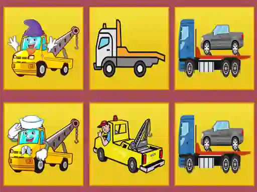 Logħba Tow Trucks Memory onlajn