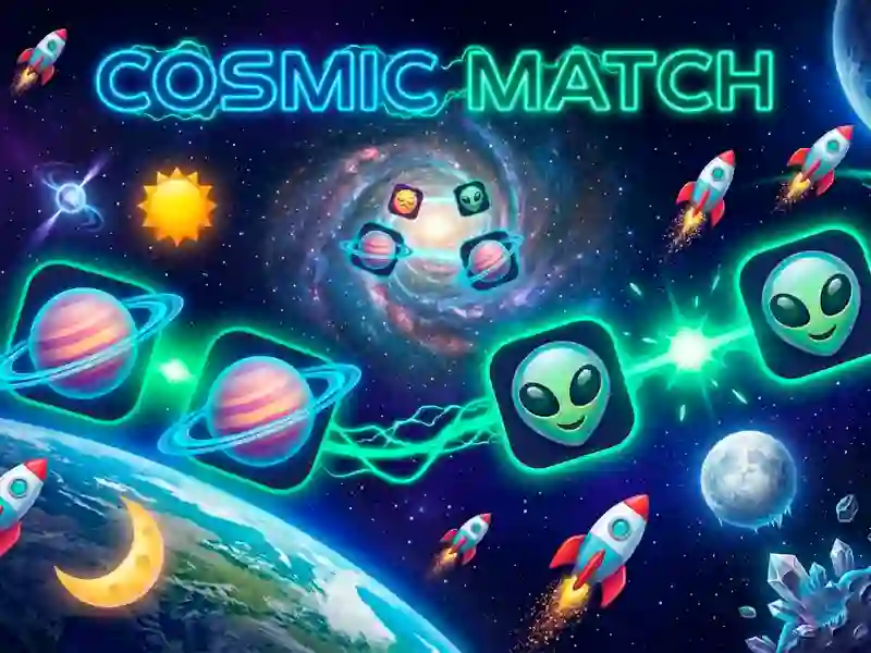 Logħba Cosmic Match onlajn