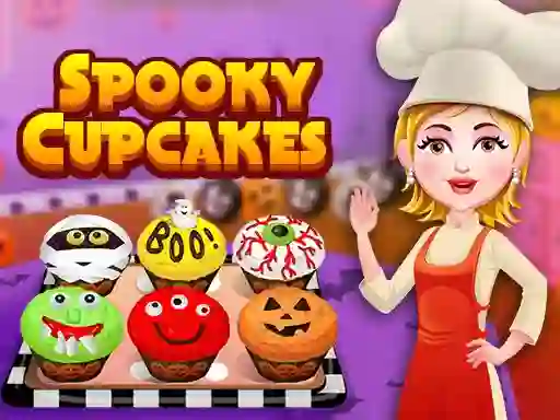 Logħba Spooky Cupcakes onlajn