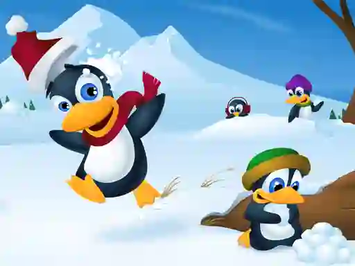 Logħba Cute Penguin Slide onlajn
