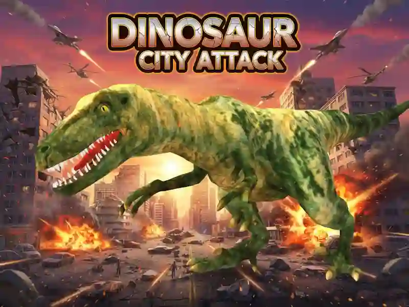 Logħba Dinosaur City Attack onlajn