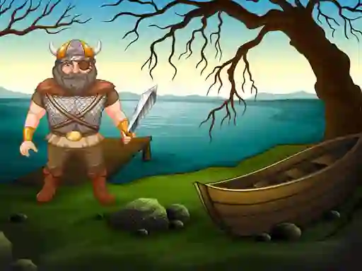 Logħba Viking Warrior Battle: Puzzle onlajn