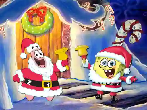 Logħba SpongeBob Christmas Jigsaw Puzzle onlajn