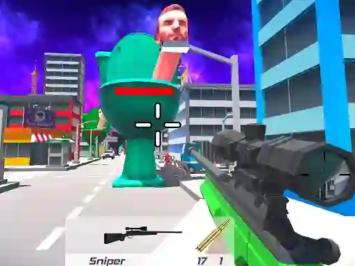 Logħba Skibidi Toilet FPS Shooting Survival onlajn