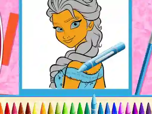Logħba The Princess Sisters Coloring onlajn
