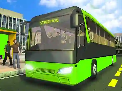 Logħba City Passenger Coach Bus Simulator Bus Driving 3d onlajn