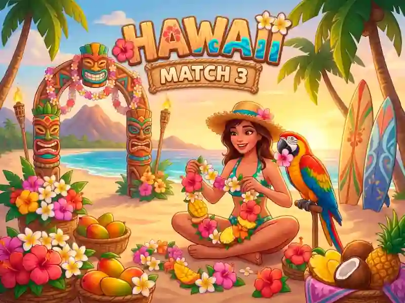 Logħba Hawaii Match 3 onlajn