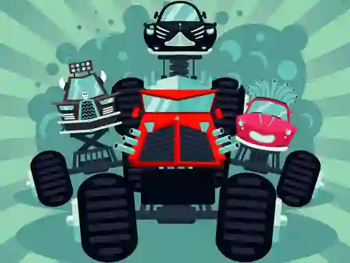 Logħba Crazy Monster Trucks Memory onlajn