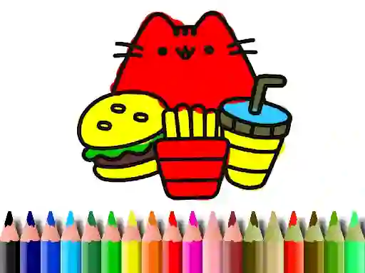 Logħba Back To School: Cute Cats Coloring onlajn