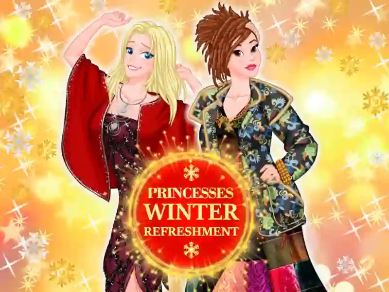 Logħba Princesses winter refreshment onlajn