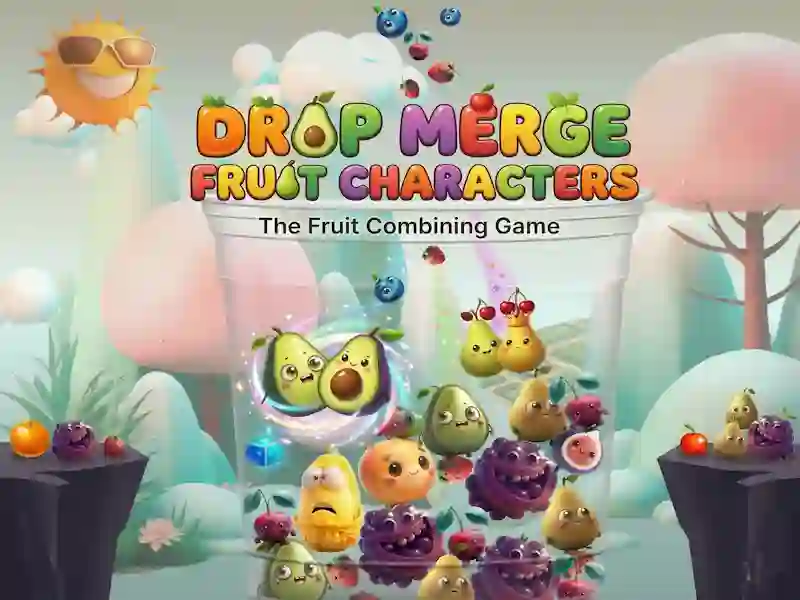 Logħba Drop Merge Fruit Characters onlajn