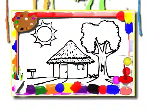 Logħba Back To School: House Coloring Book onlajn