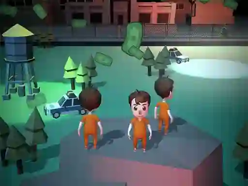Logħba Cartoon Escape Prison onlajn