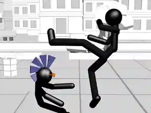 Logħba Stickman Fighting 3d onlajn