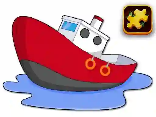 Logħba Cartoon Ship Puzzle onlajn