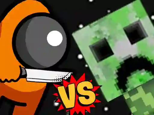 Logħba Among vs Creeper Fight onlajn