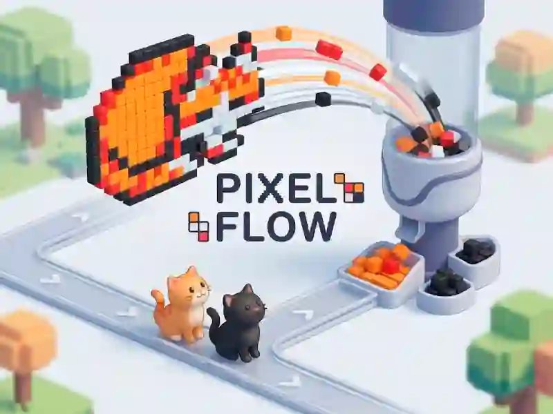 Logħba Pixel Flow onlajn