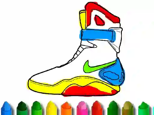 Logħba Back To School: Shoe Coloring onlajn
