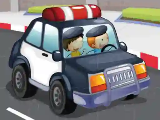 Logħba Police cars jigsaw onlajn