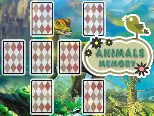 Logħba Animals Cards Memory onlajn