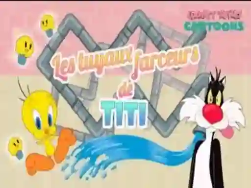 Logħba Looney Tunes Cartoons Les tuyaux farceurs de Titi onlajn