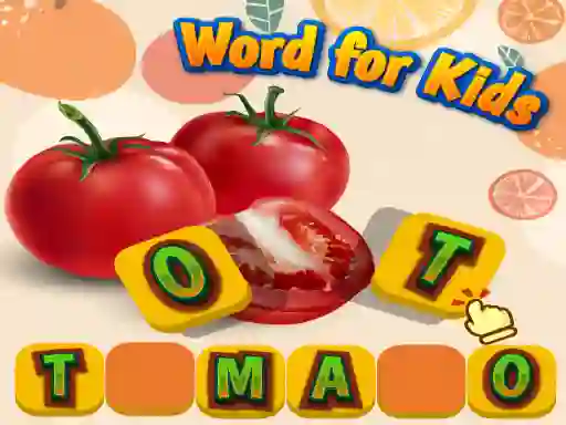 Logħba Fruits and Vegetables Word for Kids onlajn