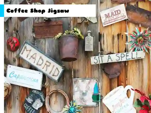 Logħba Coffee Shop Jigsaw onlajn