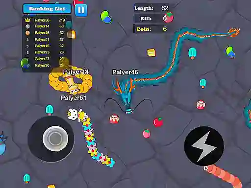 Logħba Greedy Snake Multiplayer Duel onlajn