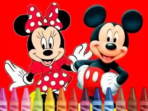 Logħba Mickey Mouse Coloring onlajn