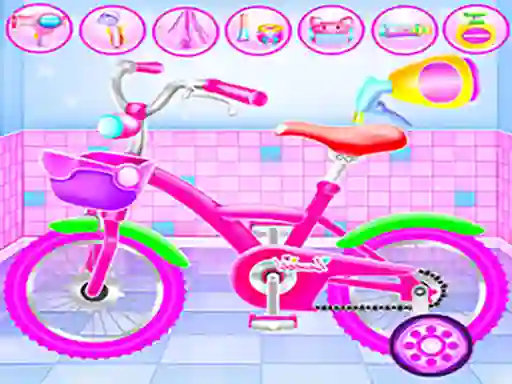 Logħba Girl Bike Fix & Washing Salon onlajn