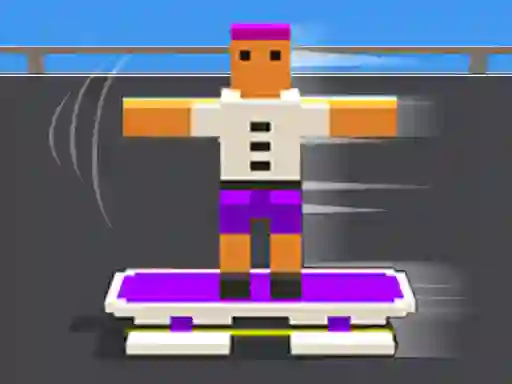 Logħba Blocky Skater Rush onlajn
