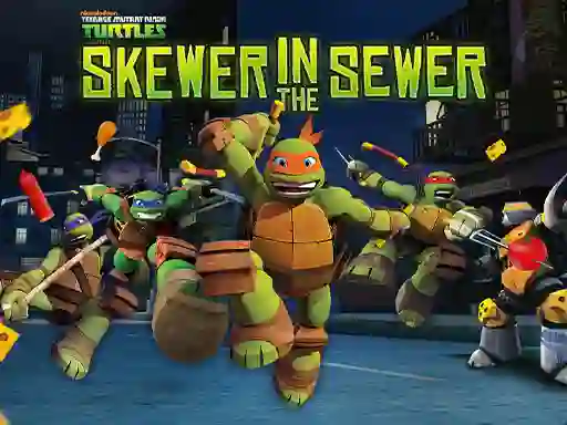 Logħba Teenage Mutant Ninja Turtles: Skewer in the Sewer onlajn