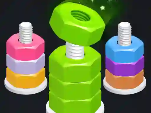 Logħba Nuts Puzzle: Color Sort onlajn