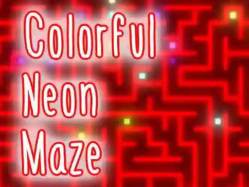 Logħba Colorful Neon Maze onlajn