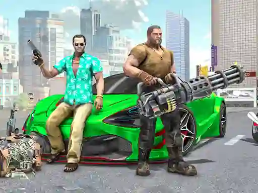 Logħba Real Gangster City Crime Car Simulator Game onlajn