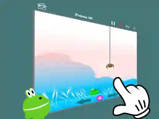 Logħba Hunt feed the frog 2 onlajn