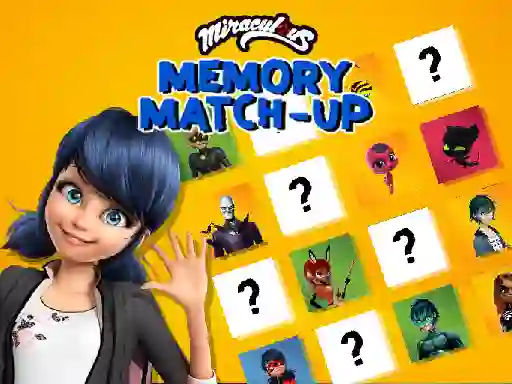 Logħba Miraculous Memory Match Up onlajn