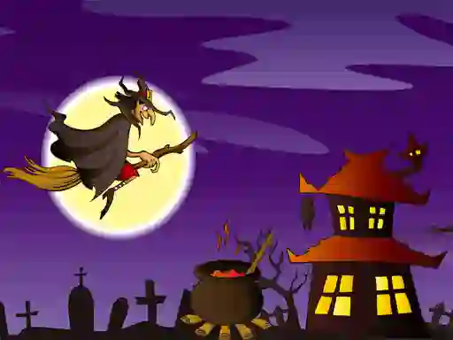 Logħba Halloween Illustrations Jigsaw Puzzle onlajn