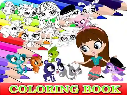 Logħba Coloring Book for Littlest Pet Shop onlajn