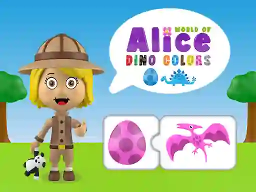 Logħba World of Alice Dino Colors onlajn