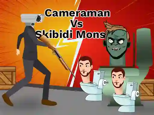 Logħba Cameraman vs Skibidi Monster: Fun Battle onlajn