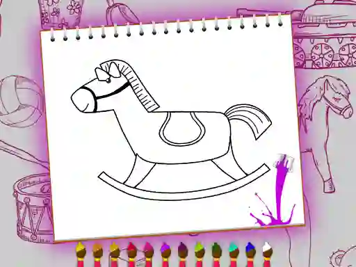 Logħba Coloring Book: Toy Shop onlajn