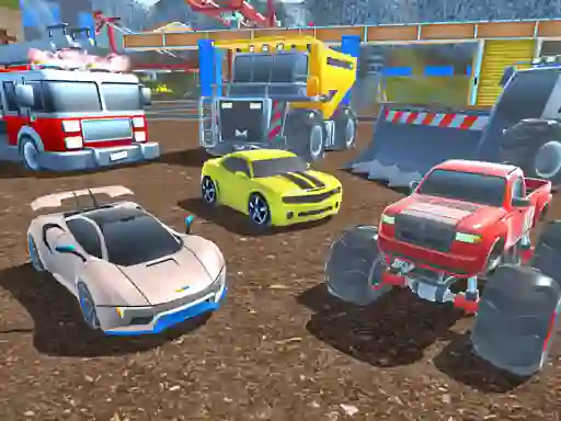 Logħba Mad Cars Racing and Crash onlajn