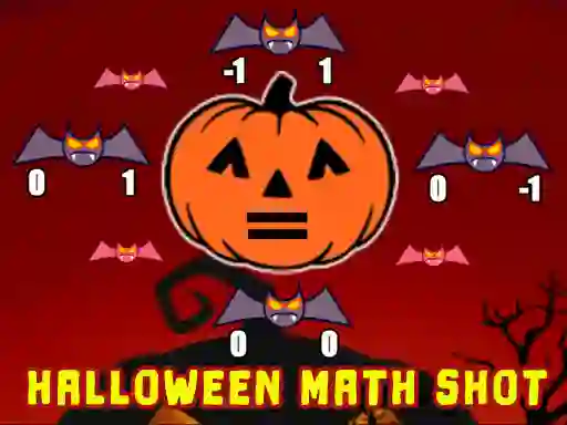 Logħba Halloween Math Shot onlajn